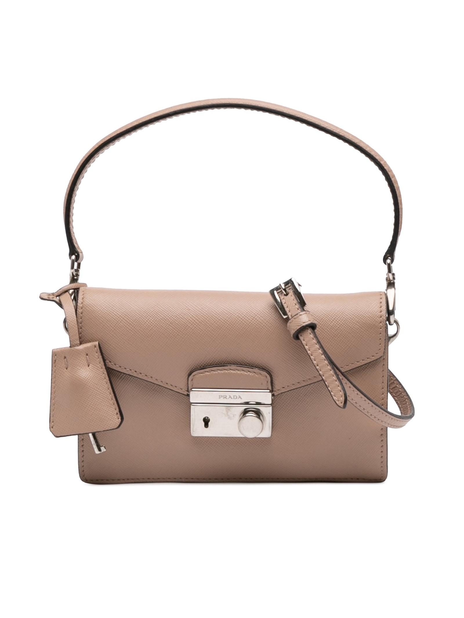 Prada Mini Saffiano Lux Sound Lock #299847p48b